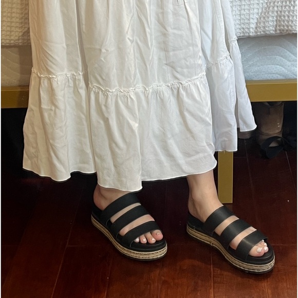 MIA Women’s Black Strappy Platform Sandals with Jute Detailing Size 8.5 - Picture 4 of 10